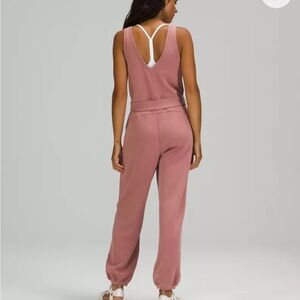 lululemon athletica Ease Of It All Jumpsuit- Size 6 - Tan/Brown
